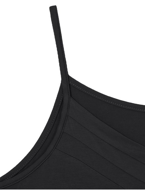 Viracy Women's Summer Button V Neck Pleated Spaghetti Strap Camisole Tank Tops