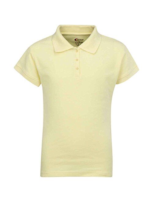 Premium Short Sleeves Girls Polo Shirts - ScotchGuard Treated, Stain Resistant