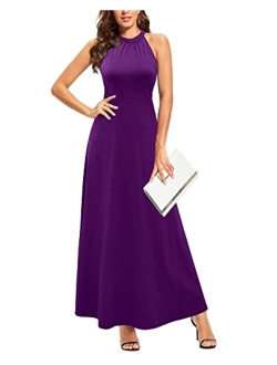 STYLEWORD Women's Off Shoulder Elegant Maxi Long Dress