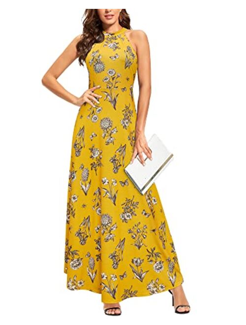 STYLEWORD Women's Off Shoulder Elegant Maxi Long Dress