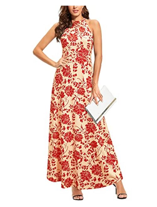 STYLEWORD Women's Off Shoulder Elegant Maxi Long Dress