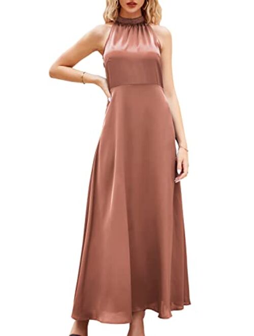 STYLEWORD Women's Off Shoulder Elegant Maxi Long Dress