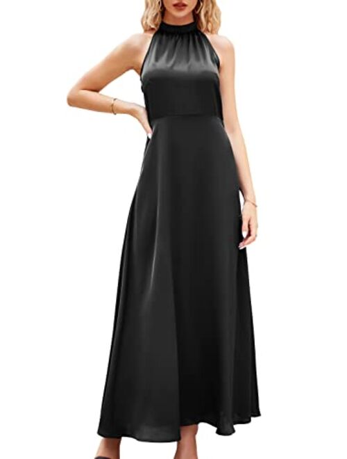 STYLEWORD Women's Off Shoulder Elegant Maxi Long Dress