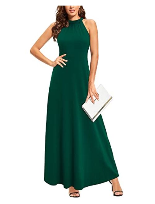 STYLEWORD Women's Off Shoulder Elegant Maxi Long Dress