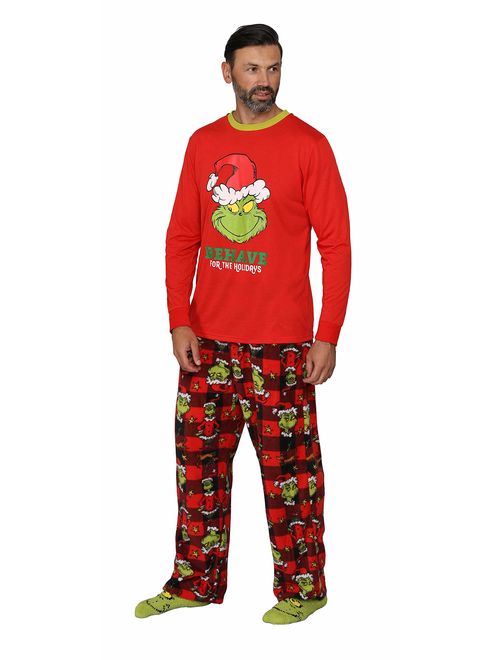 Dr. Seuss Grinch Christmas Pajamas - Matching Family Adult Kids Pajama Sets