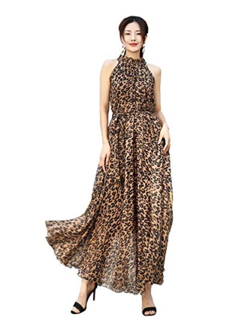 MedeShe Chiffon Floral Holiday Beach Bridesmaid Maxi Dress Sundress