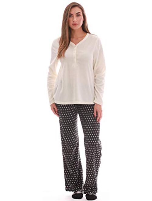 Just Love Women's Ultra-Soft Pajama Pant Set with Matching Fuzzy Socks