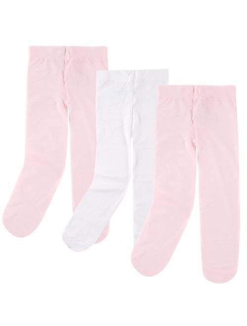 Luvable Friends Baby and Toddler Girl Nylon Tights