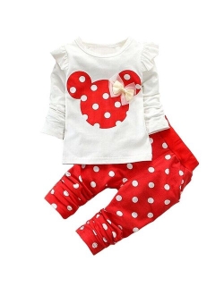 Baby Girl Clothes Infant Outfits Set 2 Pieces Long Sleeved Tops + Pants