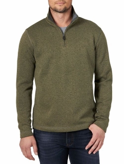 Authentics Men's Fleece Quarter Zip Sweater