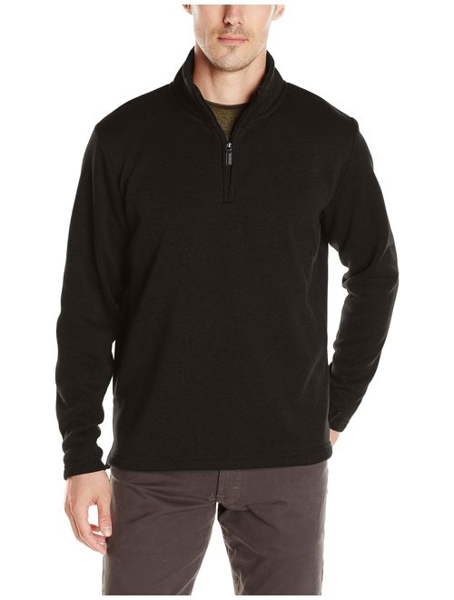 Wrangler Authentics Men's Fleece Quarter Zip Sweater