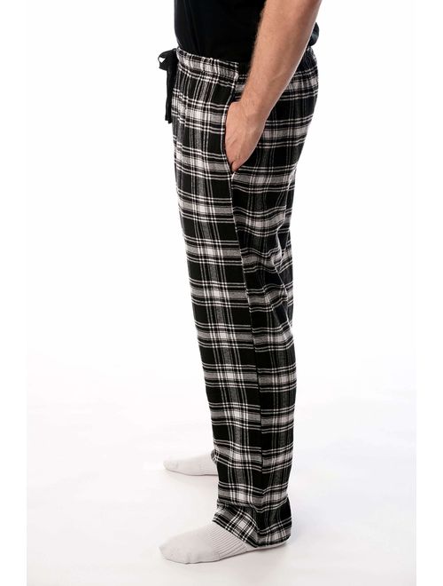 #followme Men's Flannel Pajamas - Plaid Pajama Pants for Men - Lounge & Sleep PJ Bottoms