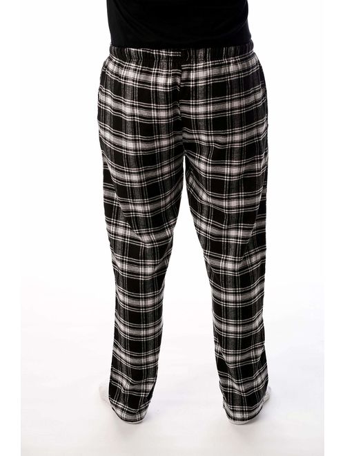 #followme Men's Flannel Pajamas - Plaid Pajama Pants for Men - Lounge & Sleep PJ Bottoms