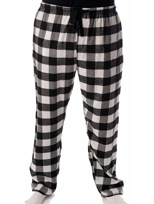 #followme Men's Flannel Pajamas - Plaid Pajama Pants for Men - Lounge & Sleep PJ Bottoms