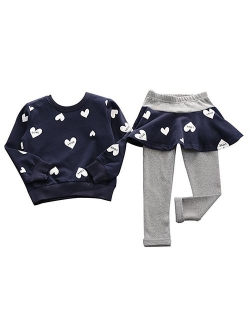 BomDeals Adorable Cute Toddler Baby Girls Clothes Set,Long Sleeve T-Shirt +Pants Outfit
