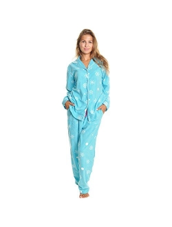 Angelina Women's Cozy Fleece Pajama Set