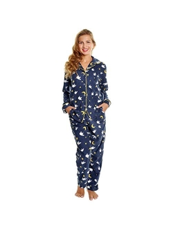 Angelina Women's Cozy Fleece Pajama Set