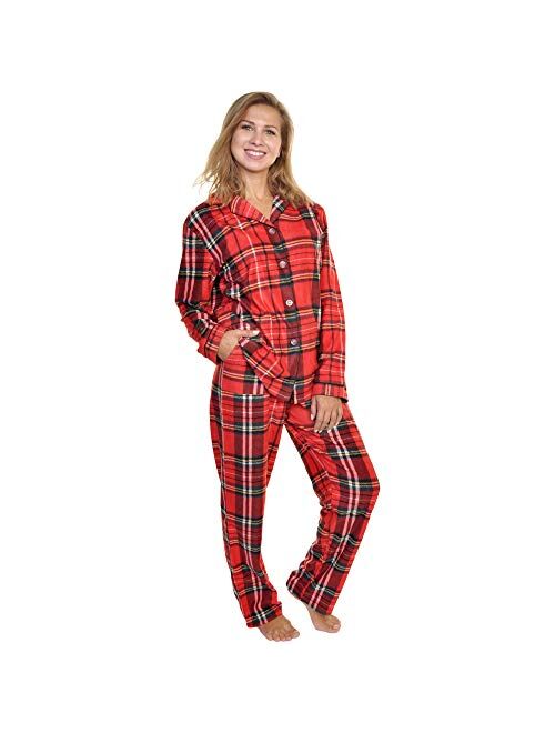 Angelina Women's Cozy Fleece Pajama Set