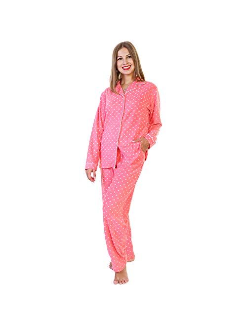 Angelina Women's Cozy Fleece Pajama Set