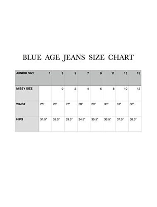 Blue Age Womens Destroyed Ripped Distressed Skinny Jeans