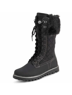 Polar Womens Winter Thermal Snow Outdoor Warm Mid Calf Waterproof Durable Boot