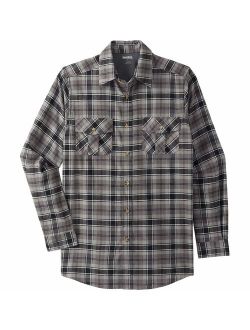 KingSize Men's Big and Tall Plaid Flannel Shirt