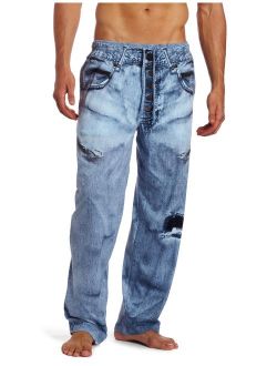 MJC International Men's Generic Faux Denim Pajama Pant