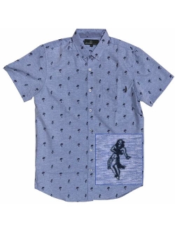 M MOLOKAI SURF Official Molokai Button up Slim Fit Hawaiian Short Sleeve Shirts