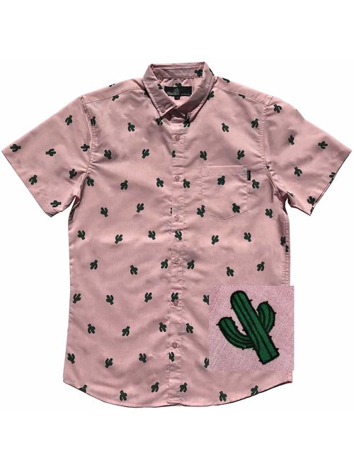 M MOLOKAI SURF Official Molokai Button up Slim Fit Hawaiian Short Sleeve Shirts