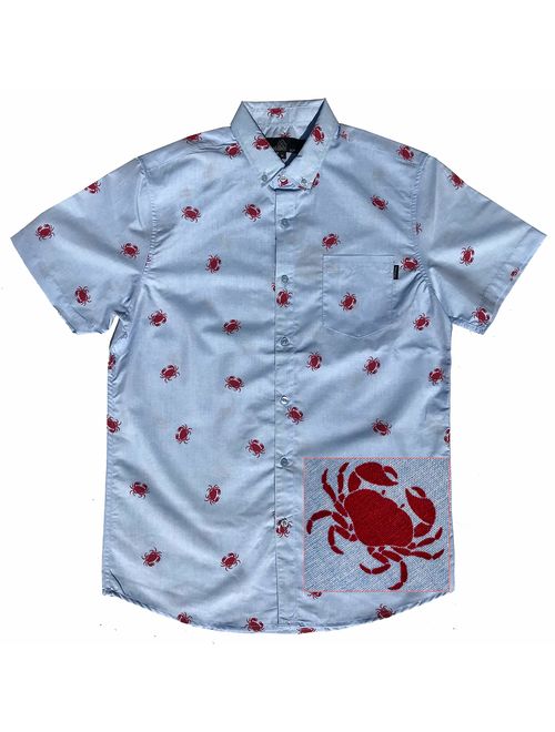 M MOLOKAI SURF Official Molokai Button up Slim Fit Hawaiian Short Sleeve Shirts