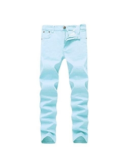 WULFUL Men's Skinny Slim Fit Stretch Comfy Fashion Denim Jeans Pants