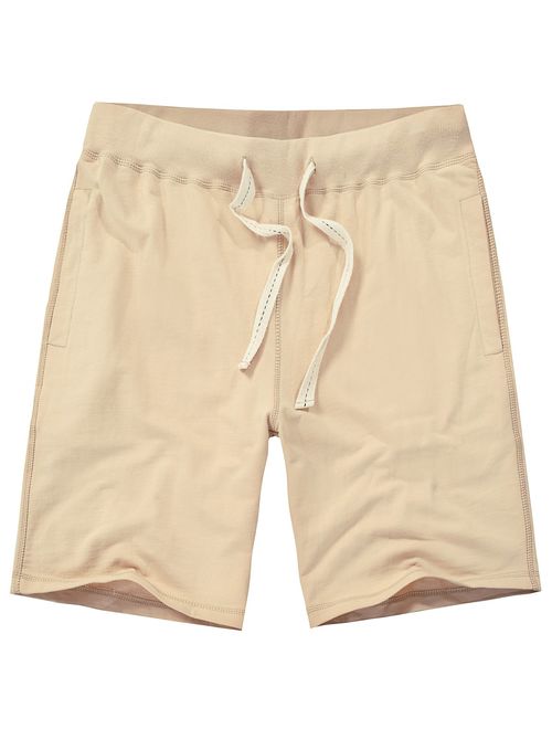 Amy Coulee Men's Casual Classic Short Cotton Solid Relaxed Fit Short