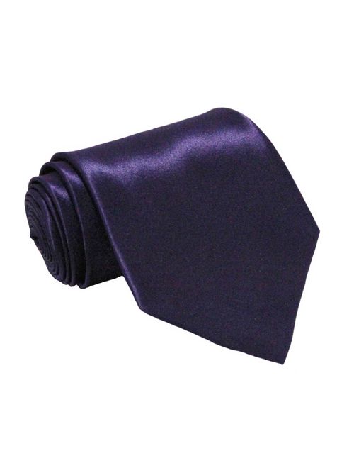 Soophen Mens Necktie 3.75" Tie Solid Color Ties