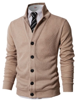 H2H Men's Casual Slim Fit Jacket Cardigans Long Sleeve Thermal of Various Styles