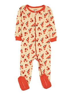 Fleece Baby Boys Girls Footed Pajamas Sleeper Kids & Toddler Christmas Pajamas (3 Months-5 Toddler)