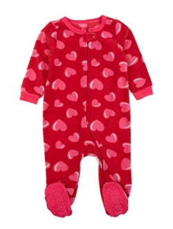 Fleece Baby Boys Girls Footed Pajamas Sleeper Kids & Toddler Christmas Pajamas (3 Months-5 Toddler)