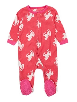 Fleece Baby Boys Girls Footed Pajamas Sleeper Kids & Toddler Christmas Pajamas (3 Months-5 Toddler)