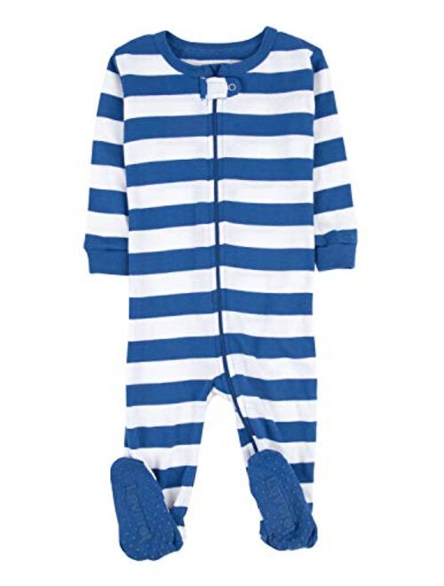 Leveret Fleece Baby Boys Girls Footed Pajamas Sleeper Kids & Toddler Christmas Pajamas (3 Months-5 Toddler)