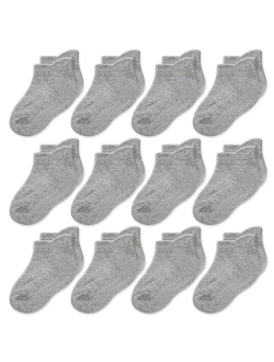 CozyWay Non Slip Toddler Socks Grips Baby Girls Boys 6&12 Pack Anti Skid Ankle Socks Infant Kids