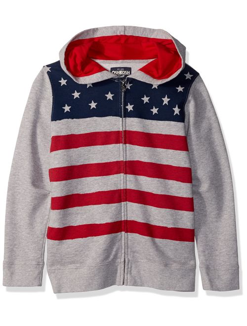 OshKosh B'Gosh Boys' Full Zip Logo Hoodie