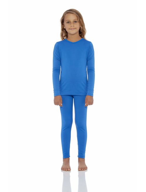 Rocky Thermal Underwear for Girls Fleece Lined Thermals Kids Base Layer Long John Set