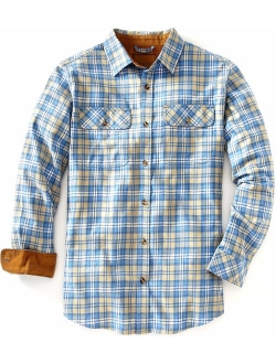 Venado Flannel Shirt for Men - Mens Flannel Plaid Shirt with Full Reach Gusset