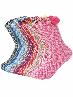 Fuzzy Warm Slipper Socks Women Super Soft Microfiber Cozy Sleeping Socks 6 or 5 Pairs