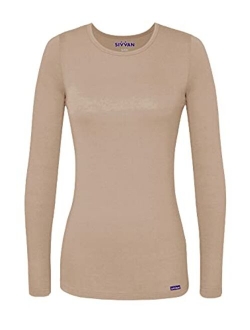 Sivvan Women's Comfort Long Sleeve T-Shirt/Underscrub Tee