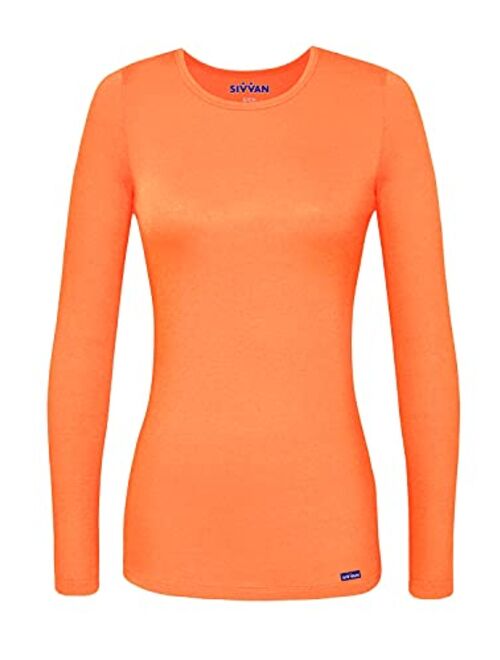 Sivvan Women's Comfort Long Sleeve T-Shirt/Underscrub Tee