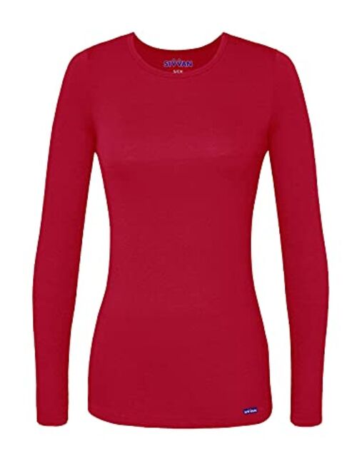 Sivvan Women's Comfort Long Sleeve T-Shirt/Underscrub Tee