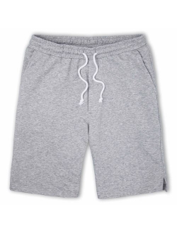 Manwan walk Men's Casual Classic Fit Cotton Elastic Jogger Gym Drawstring Knit Shorts