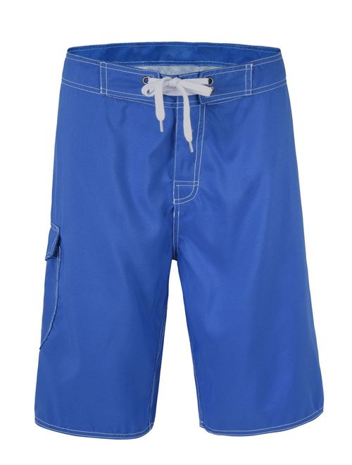 Nonwe Men's Solid Lightweight Beach Shorts Half Pants with Lining