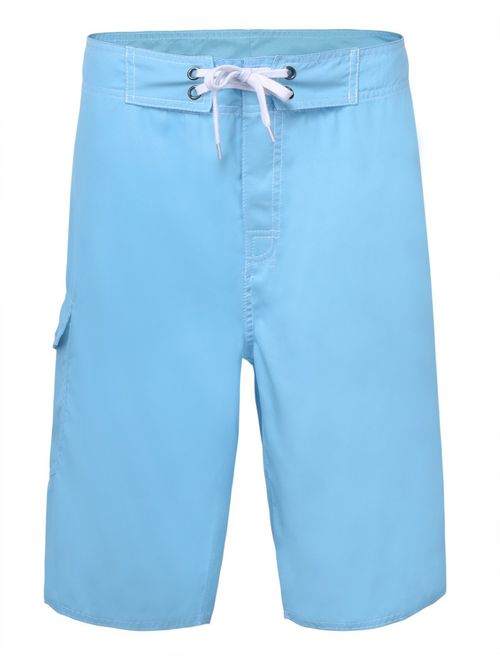 Nonwe Men's Solid Lightweight Beach Shorts Half Pants with Lining