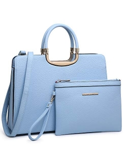 Women's Fashion Handbag Ladies Tote Shoulder Bags Satchel Purse Top Handle Work Bag with Matching Wallet